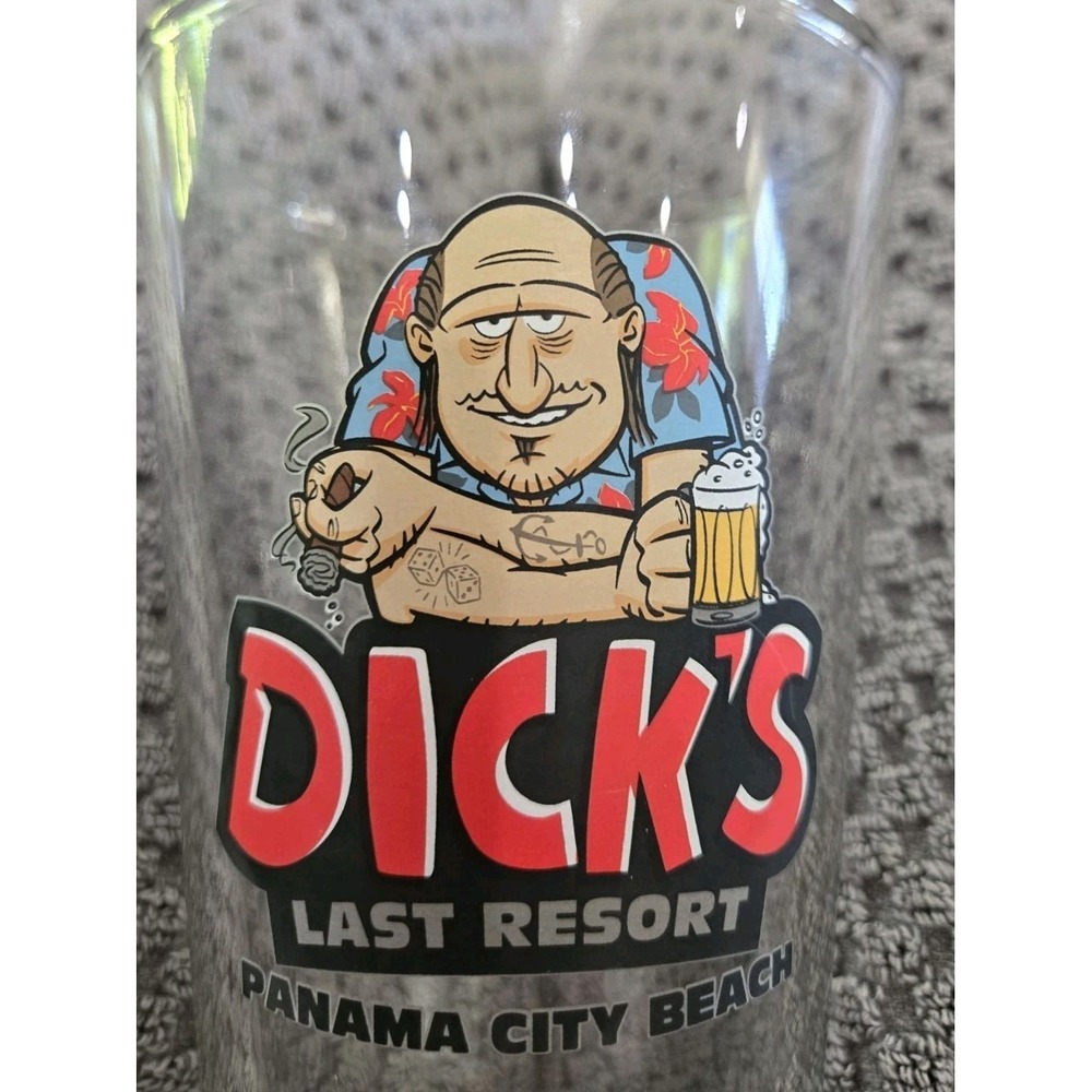 Vintage Dick's Last Resort Panama City Beach Pint Beer Glass